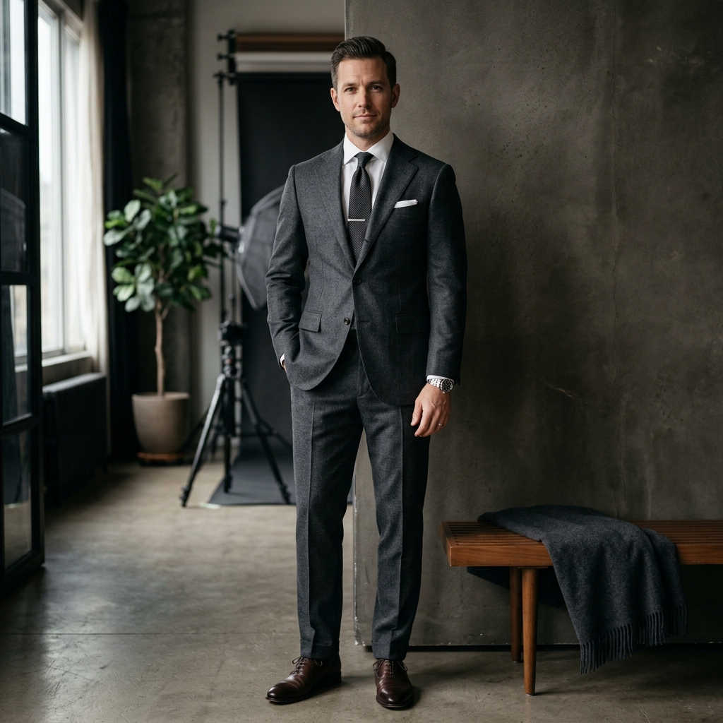 Tailored suit showcase